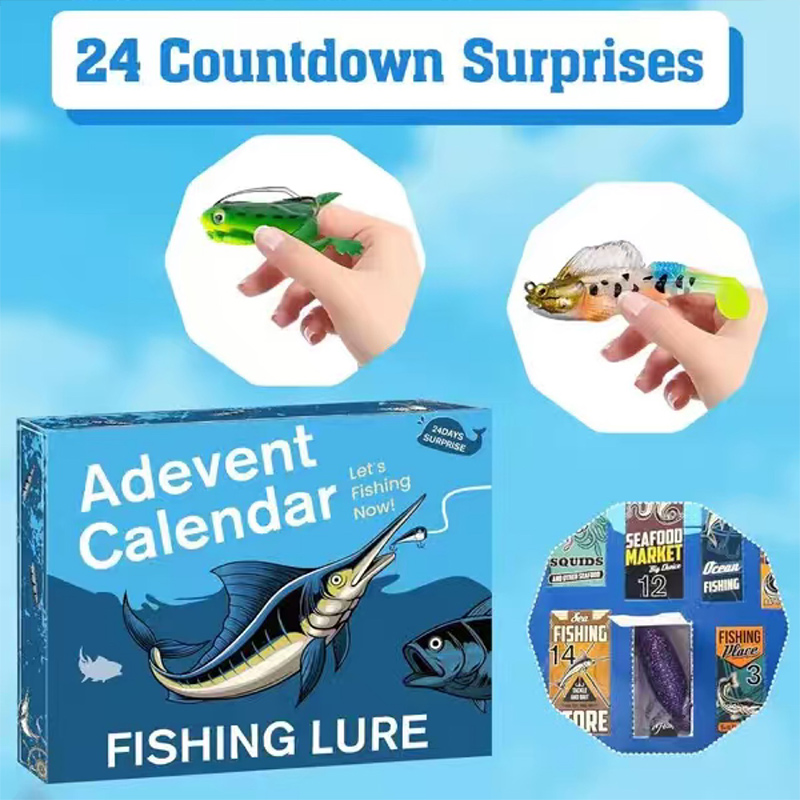 Mens Grooming Advent Calendar - Isca de pesca calendário do advento