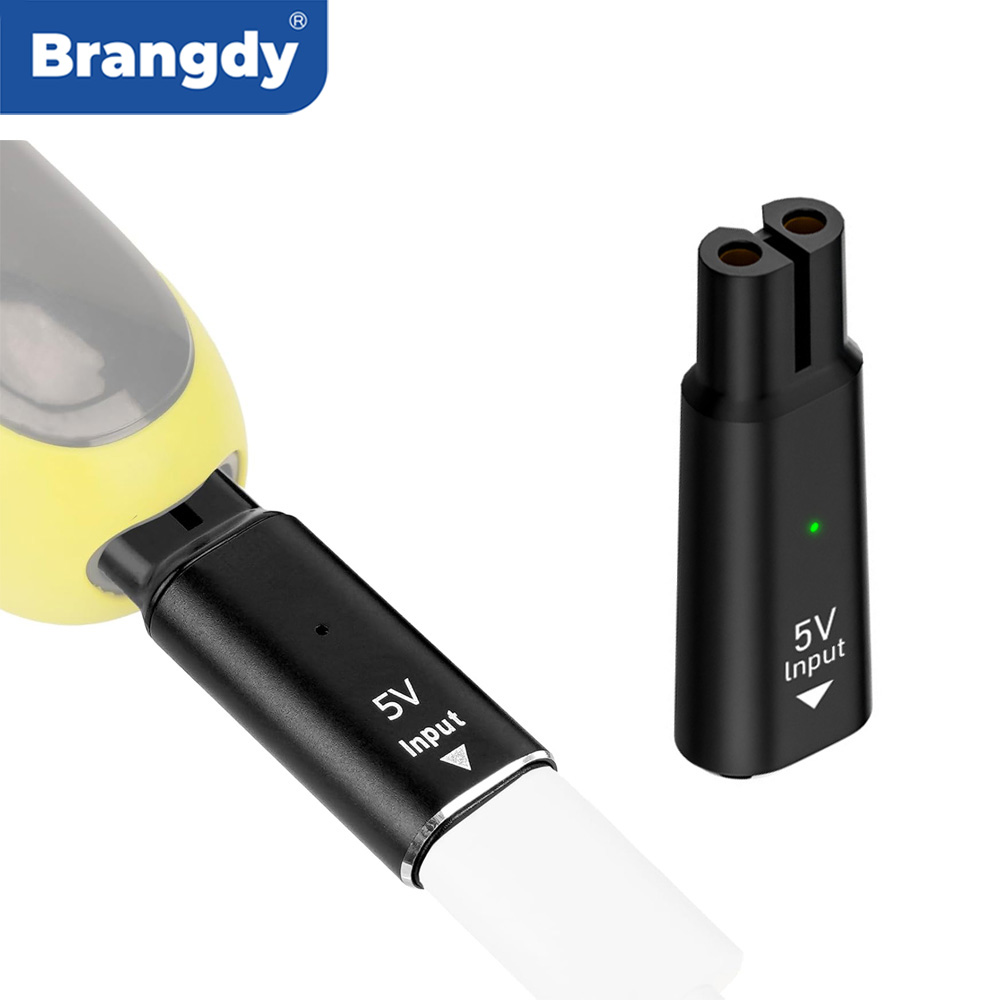 Men'S Grooming Trimmer - Brangdy 5v tipo-c barbeador adaptador carregador