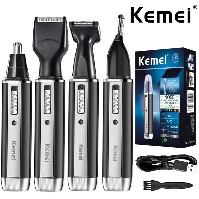 Men'S Grooming Nose And Ear - Kemei 4 em 1 aparador para