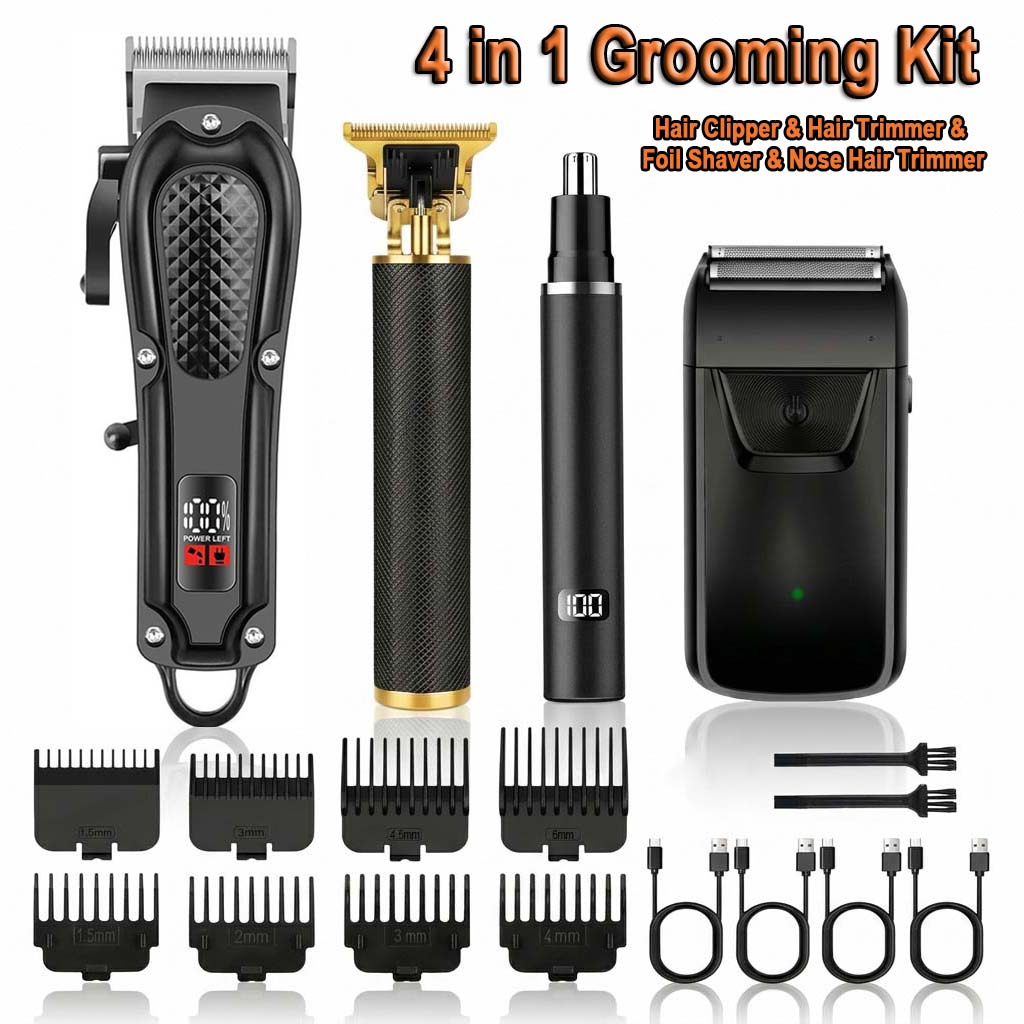 Electric Shaver Rotary - Conjunto de Máquina de Cortar Cabelo