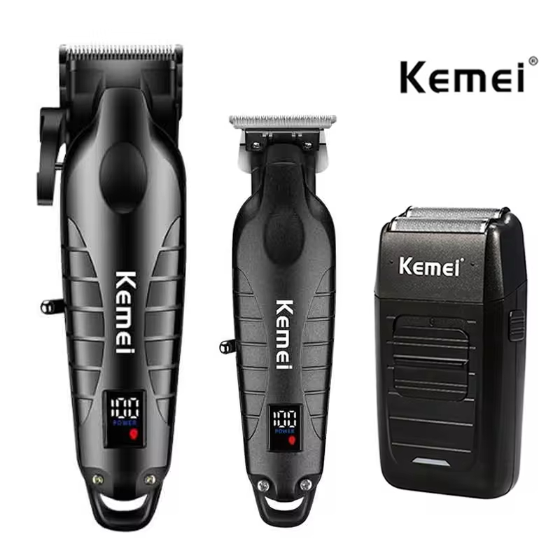 Electric Shaver Rotary - Kit de máquina de cortar cabelo