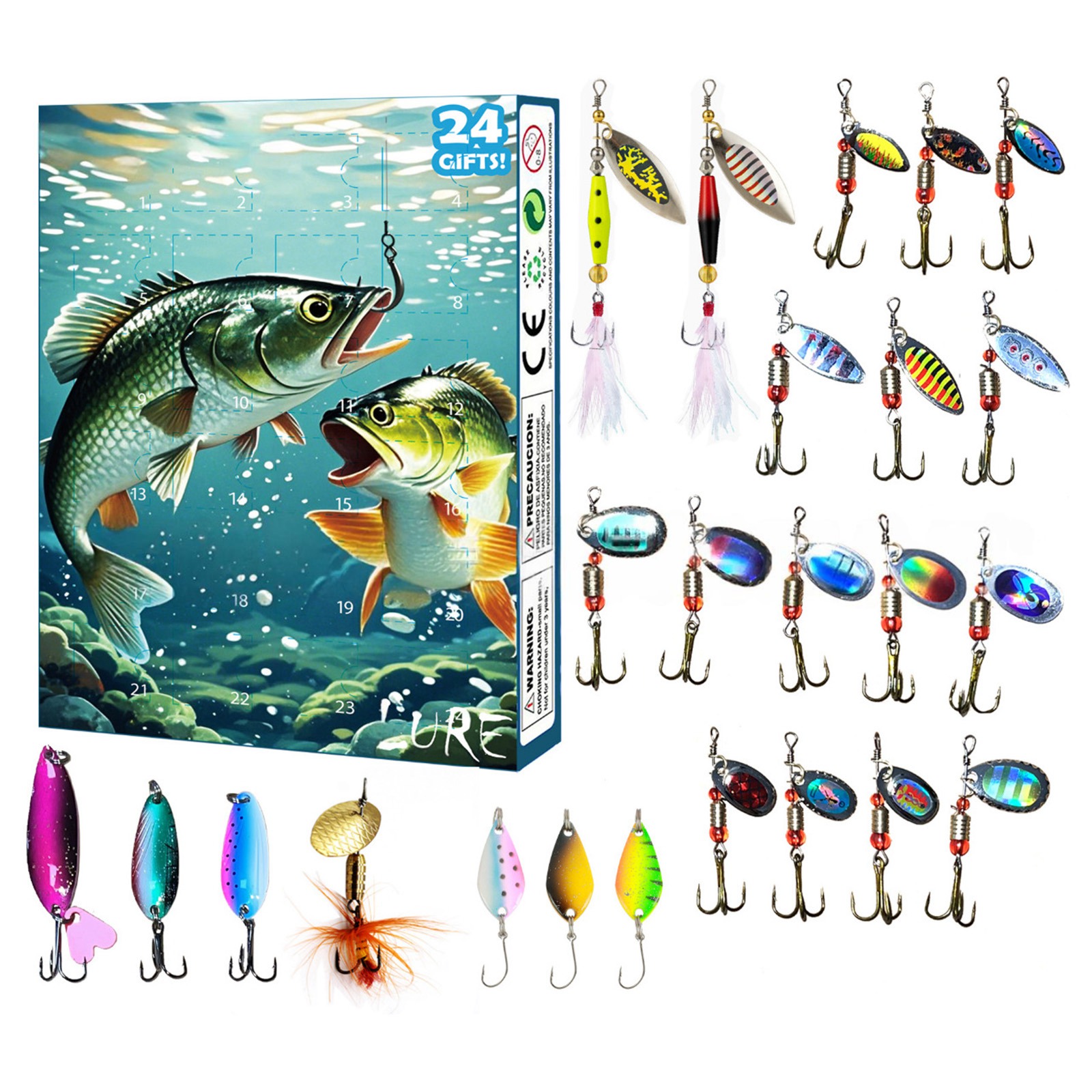Mens Grooming Advent Calendar - Calendário do advento pesca contagem regressiva