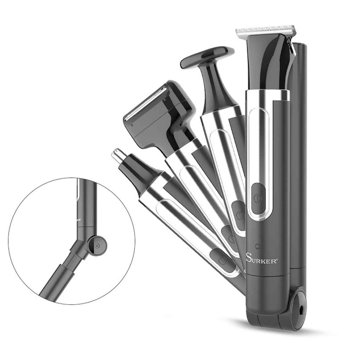 Men'S Grooming Nose And Ear - Surker 4 em 1 barbeador para