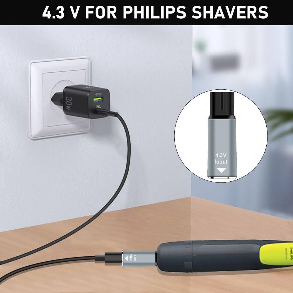 Adaptador Carregador Tipo-C 4. - Men'S Grooming Trimmer avaliação e preço