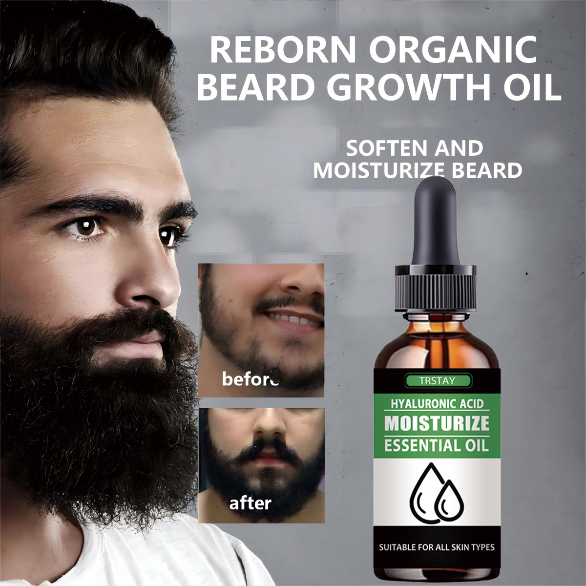 100% natural acelerar o cabelo - Men'S Grooming Facial avaliação e preço