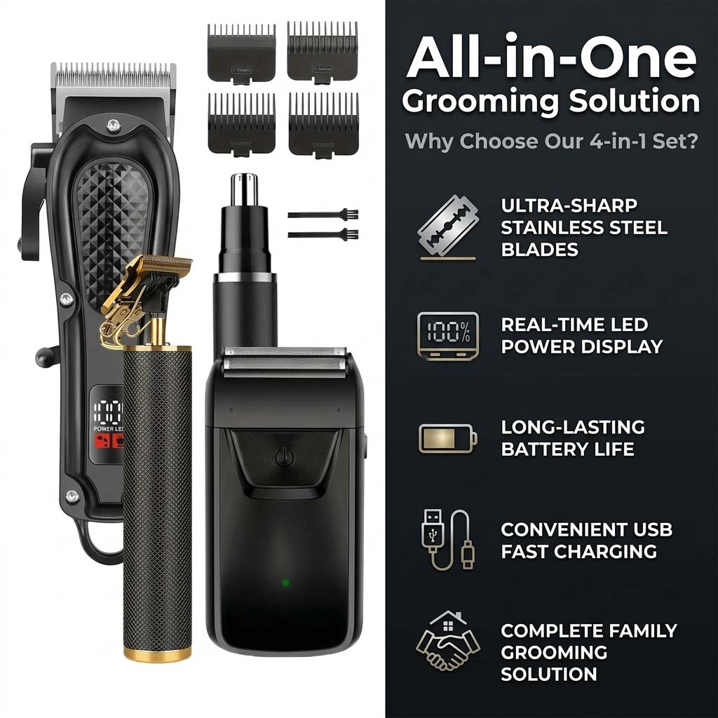 Conjunto de Máquina de Cortar  - Electric Shaver Rotary avaliação e preço