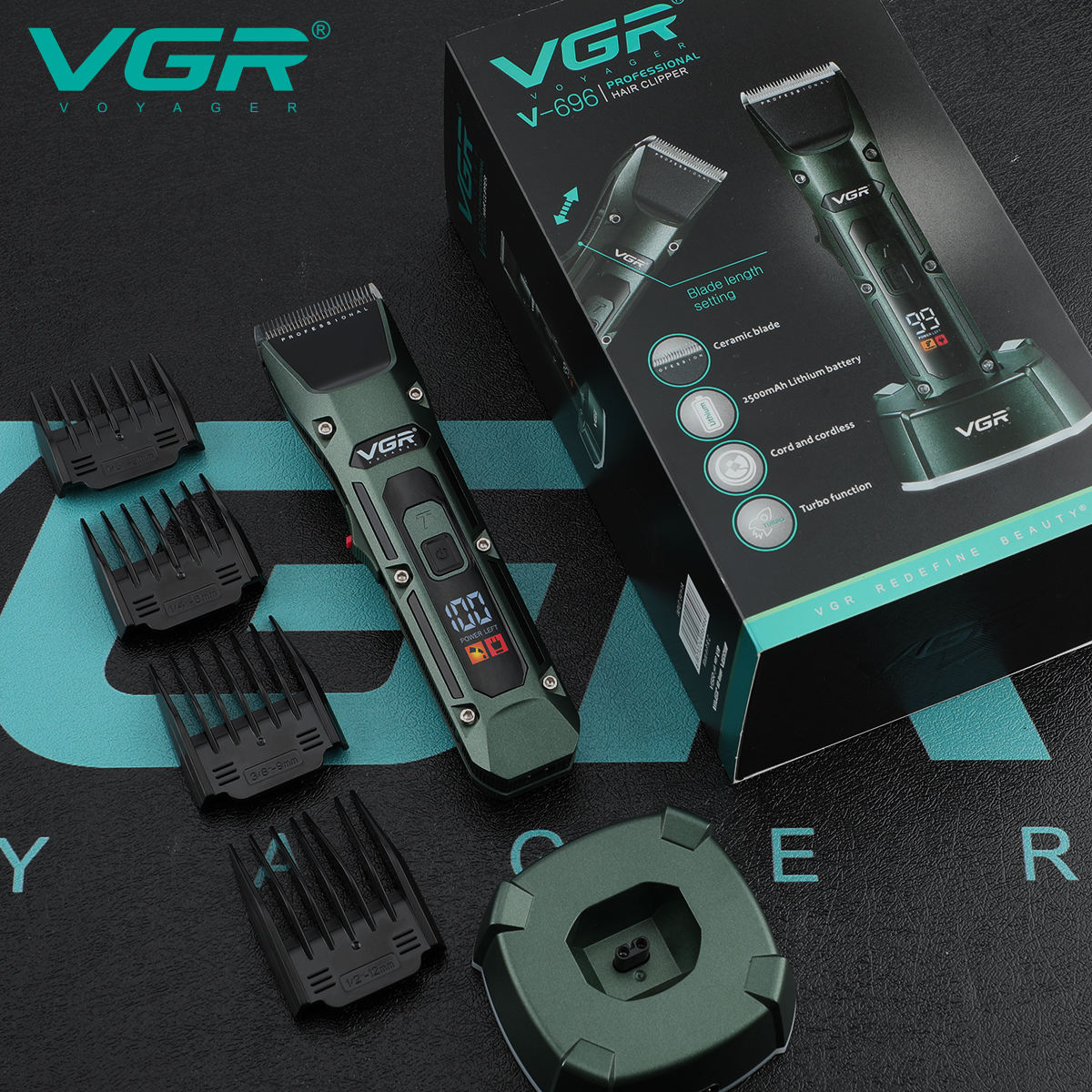 Vgr V-696 novo metal popular s - Electric Shaver Rotary avaliação e preço